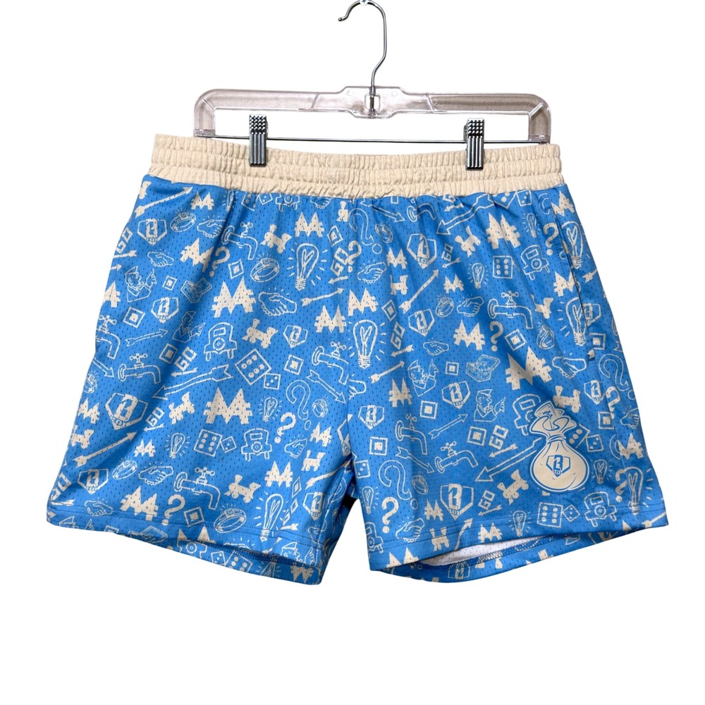 BL101 x Monopoly Grand Slam Collector Shorts Mens M Blue Baseball Mesh
